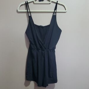 Shein XL Black Sleeveless Romper